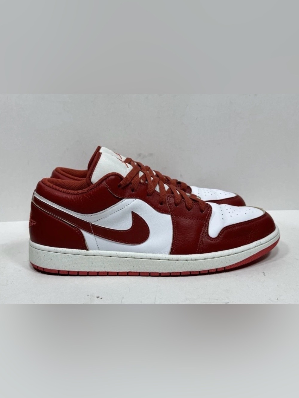 Nike Air Jordan 1 Low OG Dune Red White Lobster FJ3459-160 Shoes-Mens 8